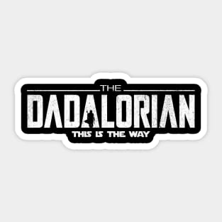 Dadalorian in White Sticker